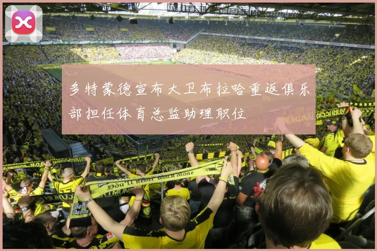 多特蒙德宣布大卫布拉哈重返俱乐部担任体育总监助理职位